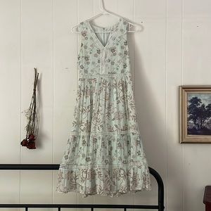 Loft MIDI chiffon dress